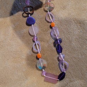 Purple Beaded Necklace